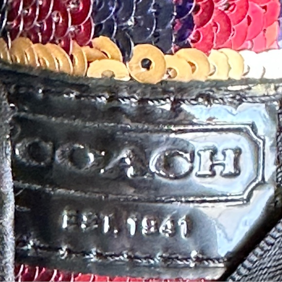 COACH WOMENS PLAID SHOES SNEAKERS WILLA TARTAN SEQUINS SZ 8.5 - Picture 12 of 14